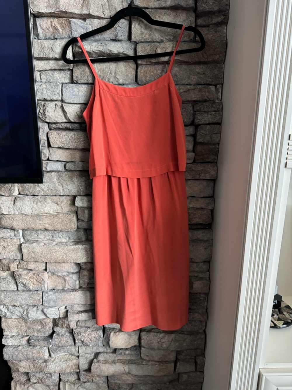 Madewell Silk Layered Midi Dress
